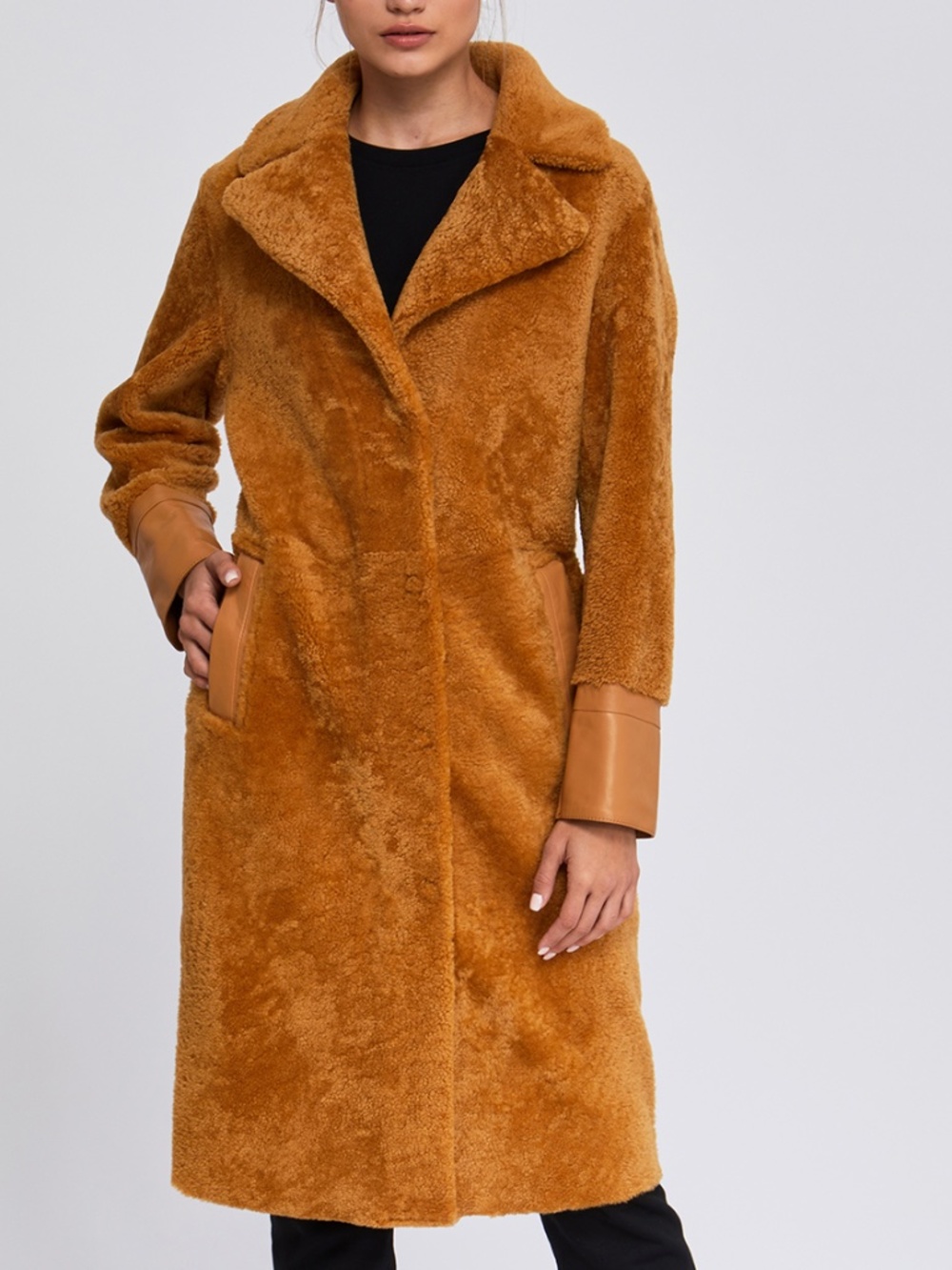Shearling Overcoat: Women's Turkish Sheepskin Winter Coat